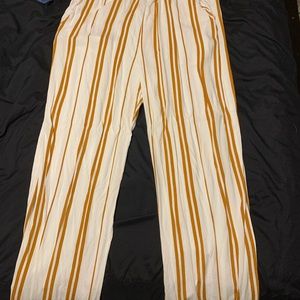 ✨ h&m women’s orange striped pants ✨ size 8